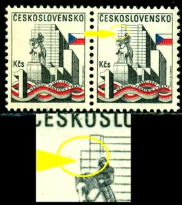 Czechoslovakia 1982 Vitus Hill Monument,Prague,Horse,M.2669,MNH,Pair,ERROR - Picture 1 of 2