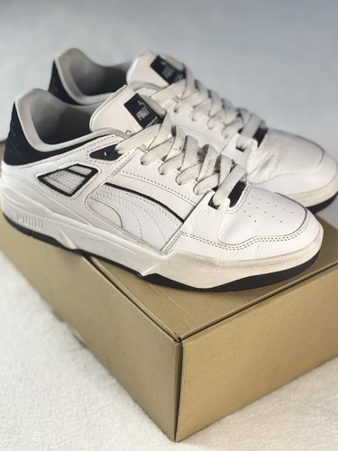 Scarpe casual PUMA Slipstream stringate street bianco nero taglia 9 uomo **NO BOX**