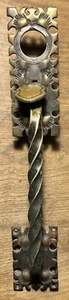 Vintage Schlage Twist Brass Thumb Latch Front Entry Door Handle - Picture 1 of 16