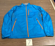 Women's Marmot Blue Lightweight Windbreaker Running Jacket Full Zip Size Large
