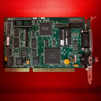 Vintage 3Com EtherLink II 16-bit ISA Network Card | ASSY 8772-01 Rev C | Retro - Image 1 of 3