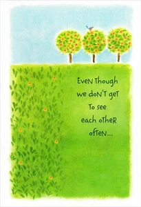 Sweet MISS YOU Card, "I Think of You Every Day" by American Greetings + Envelope - Picture 1 of 5