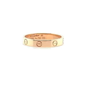 Cartier Love 3.60mm Rose Gold Band Ring Size 9.25 / 60 - Picture 1 of 3