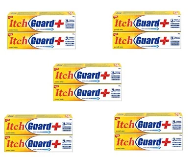 Itch Guard Plus Cream ANTI-FUNGAL JOCK ITCH BETWEEN TOES & FINGERS 20g X 10 - Image 1 of 4