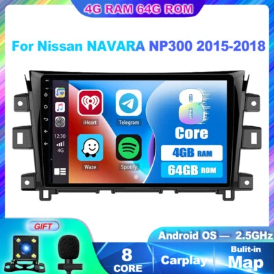 4GB+64GB For Nissan Navara NP300 2015-22 Android 15 Navi GPS Car Play Car Stereo - Image 1 of 4