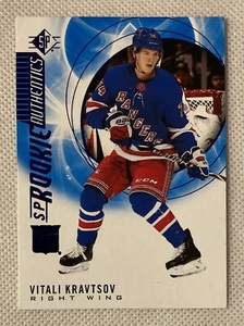 2020-21 Upper Deck SP #137 Vitali Kravtsov Blue Rookie Authentics - NY Rangers - Picture 1 of 4