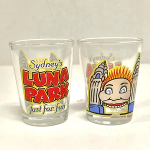 2 x Vintage Sydney Luna Park Shot Glasses - Bild 1 von 4