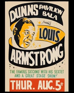 Louis Armstrong - Wall Art Concert Poster (Bala, Ontario 1958) - 8x10 Photo - Picture 1 of 1