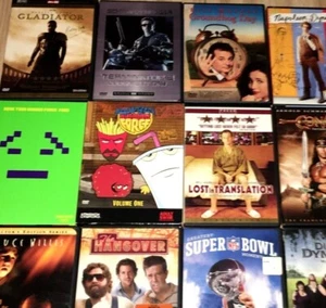 DVD LOT PICK YOUR CLASSICS GLADIATOR SUPER BOWL T2 AQUA TEEN SIXTH SENSE CONAN - Picture 1 of 32