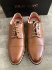 Mens Dress Shoes BRUNO MARC by New York Size 10.5 PRINCE Brown Leather New