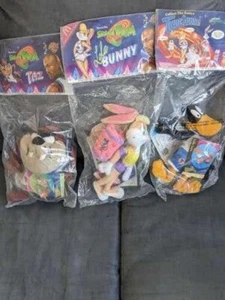 3 LOT 90er Vintage Space Jam McDonalds Plüschtiere Lola Bunny Daffy Duck Taz - Bild 1 von 2