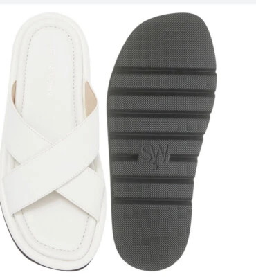 STUART WEITZMAN Womens ELODIE Leather slide sandal 7.5m - Image 1 of 4