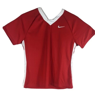 Camisa de entrenamiento roja mediana para mujer Nike Dri Fit mediana Foto 1 de 4