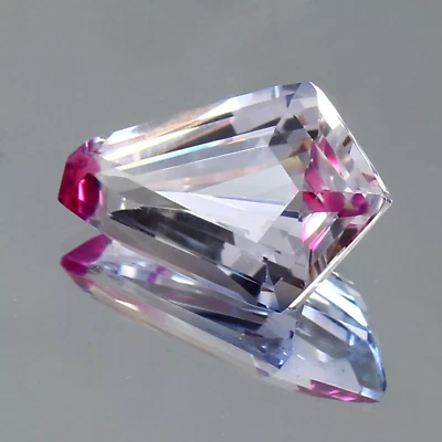 Zafiro Montana azul pastel claro bicolor elegante piedra preciosa suelta 12 quilates Foto 1 de 4