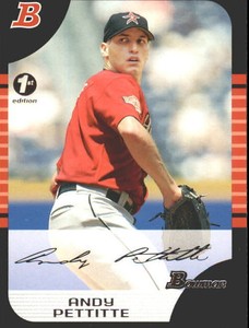 2005 Bowman 1st Edition Houston Astros Baseball Card #7 Andy Pettitte