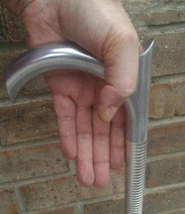 Antique Steel Beautiful gift for gentlemen Full Aluminum Walking Stick Cane New - Picture 1 of 11