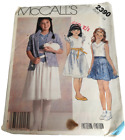 Mccalls Sewing Pattern 2390 Girls Church Dress Party Jacket Top Skirt 14Uc 1980S