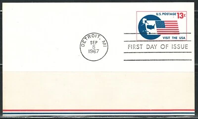 Mint US 13 Cent First Day of Issue postal Card (MNH) - Image 1 of 2