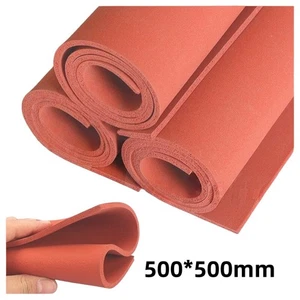 Silikon Schaum Schwamm Platte Blatt Dichtung Matte 1mm - 8mm dick 500mmx500mm - Picture 1 of 4