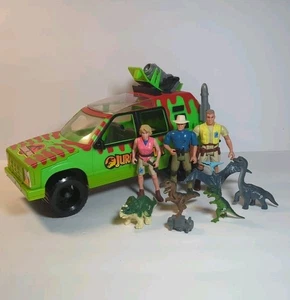 Jungle Explorer Jeep Jurassic Park 1993 Kenner Vintage Vehicle and Figures - Picture 1 of 11