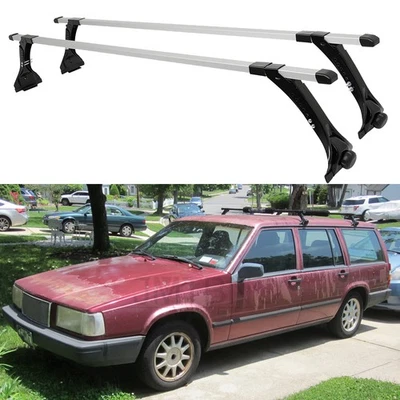 2PCS Cargo Van Roof Ladder Rack Cross Bars Aluminum For Volvo 940 850 740 Wagon - Image 1 of 4