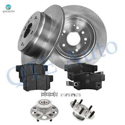 8 rotores de disco de freno traseros 282 mm - pastillas de freno de cerámica - buje de rueda para 1999-2003 Acura TL Foto 1 de 4