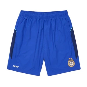 PALACE SKATEBOARDS PEN PALS CORTO AZUL TALLA GRANDE POLI SHORTS LOGOTIPOS BORDADOS - Imagen 1 de 6