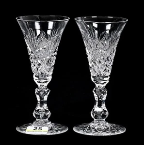 ELMIRA #17 AMERIKANISCHE BRILLANTSCHLIFF GLAS SHERRYGLÄSER (8) UM 1903-1905 - Bild 1 von 14
