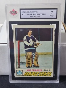 77-78 Topps Mike Palmateer Rookie KSA 7 💥💥💥 Toronto Maple Leafs - Picture 1 of 2