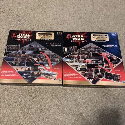 Star Wars Episodio 1 Película Laberinto COMPLETO Puzzle SET parte 1 y 2 Dos Nueva Caja Sellada Foto 1 de 4