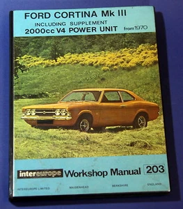 Ford Cortina Mk 3 Workshop Manual from 1970 by Intereurope USED - Picture 1 of 6