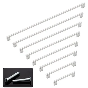 Stainless Steel Kitchen Cabinet Door Handle Drawer Pull Cupboard T Bar Knobs - Picture 1 of 10