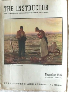 THE INSTRUCTOR classroom magazine for grade teachers Nov 1935 Vintage Millet - Picture 1 of 1