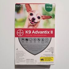 K9 Advantix II Flea & Tick Treatment Small Dog Less than 4.5kg 10lbs 4 Doses