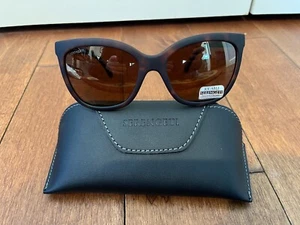 SERENGETI Agata 8775 Women's Cat Eye Sunglasses -Matte Tortoise, Polarized Glass - Picture 1 of 4