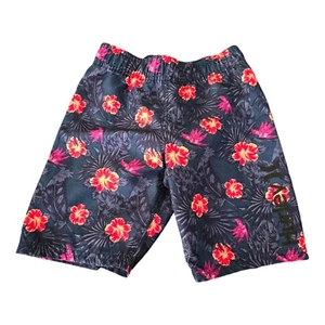 Hurley Tropical Floral Swim Trunks Boys SZ 7 - Picture 1 of 3