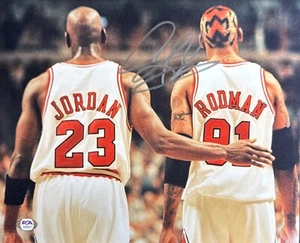 Dennis Rodman Signed 11x14 Photo Chicago Bulls NBA PSA AI83807 - Picture 1 of 2
