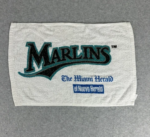 Florida Marlins Rally Towel Stadium Giveaway Miami Herald Vintage MLB 2000’s Cover