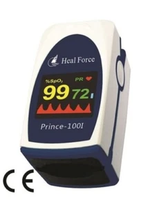 Heal Force 100i Fingertip Pulse Oximeter Oxygen Monitor + Port for Child Infant - Photo 1 sur 4