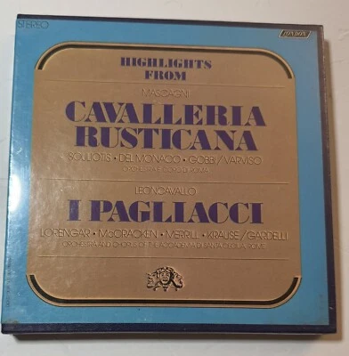 Highlights From Mascagni Cavalleria Rustacana Leoncavallo  I Pagliacci Reel Tape - Image 1 of 4
