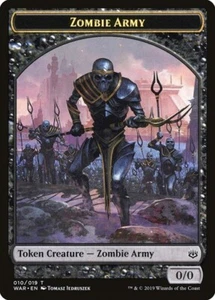 10 Token Cards - Zombie Army - War of the Spark - SAME ART - Magic MTG FTG - Picture 1 of 1