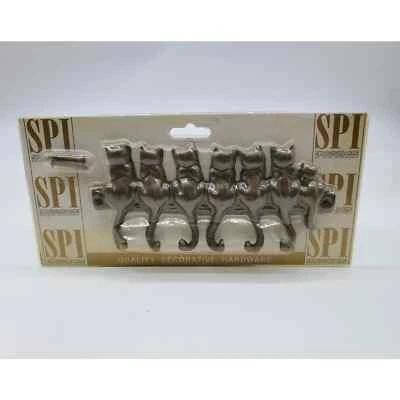 Gancho para llaves de latón para 7 gatos herrajes decorativos Foto 1 de 3