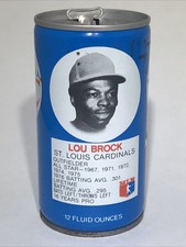1977 Lou Brock St. Louis Cardinals RC Royal Crown Cola Can MLB All-Star Series