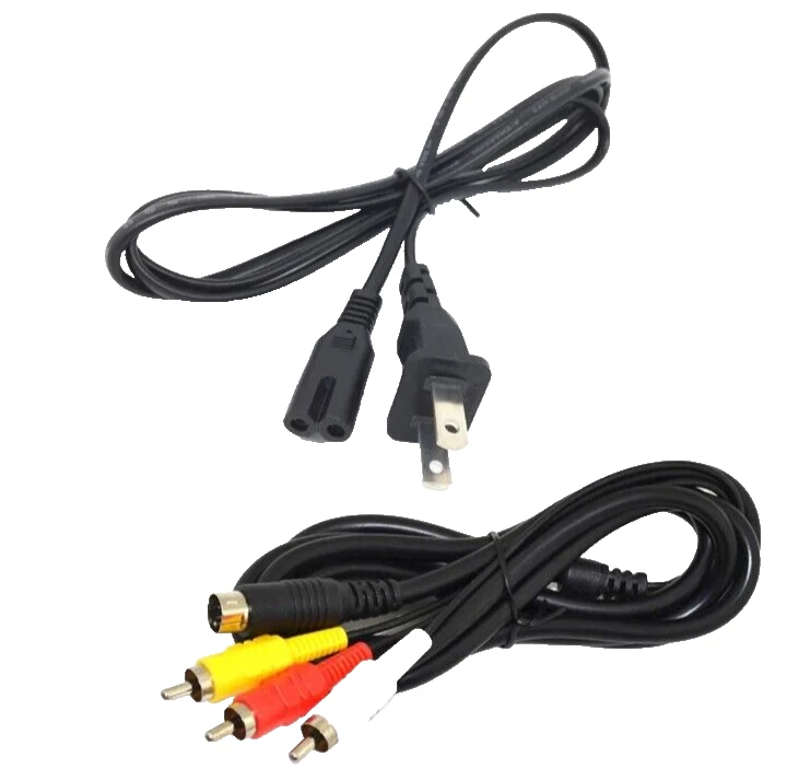 Power cord and Av Cable Hookup Bundle For Sega Saturn High Quality - Image 1 of 1