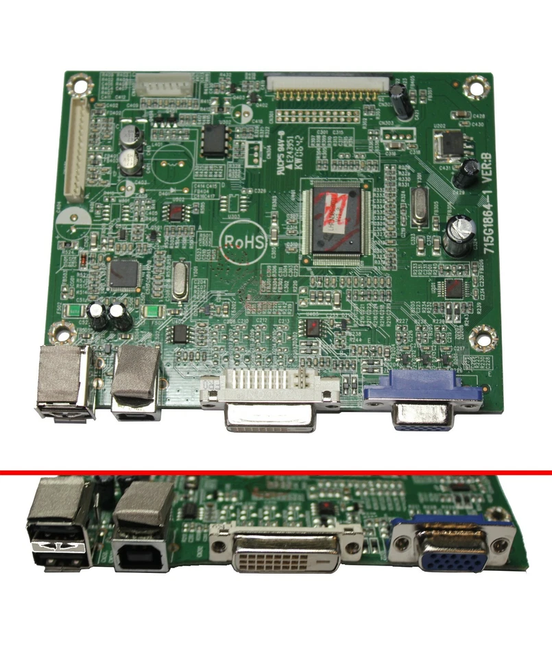 Main Board 715G1864-1 Ver.B p/n: 980KHNHPP For LCD 19" HP L1940T EM869A 406013-1 - Image 1 of 1