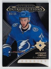 2018-19 Ultimate Collection Introductions Onyx Black #UI-8 Anthony Cirelli 02/25