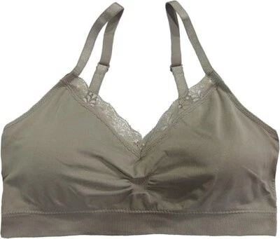 COOBIE BRA V 领无缝文胸女式全尺寸无线漂流木 V 领 — 第 1/2 张图片