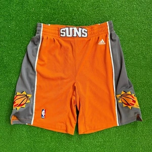00's Phoenix Suns Adidas Authentic Orange Alternate NBA Shorts Size 34 - Picture 1 of 3