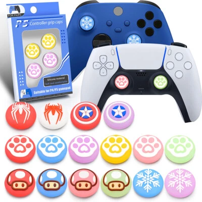 Cute Thumb Grip Cap For Sony Playstation 5 PS4/XBOX ONE Case Glow Button Cover - Image 1 of 3