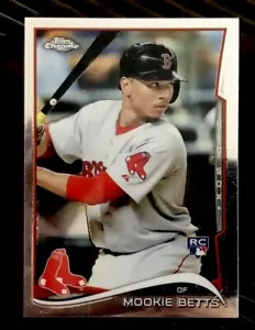 2014 Topps Chrome Update Mookie Betts Rookie Card RC #US-20 Red Sox Dodgers - Picture 1 of 2